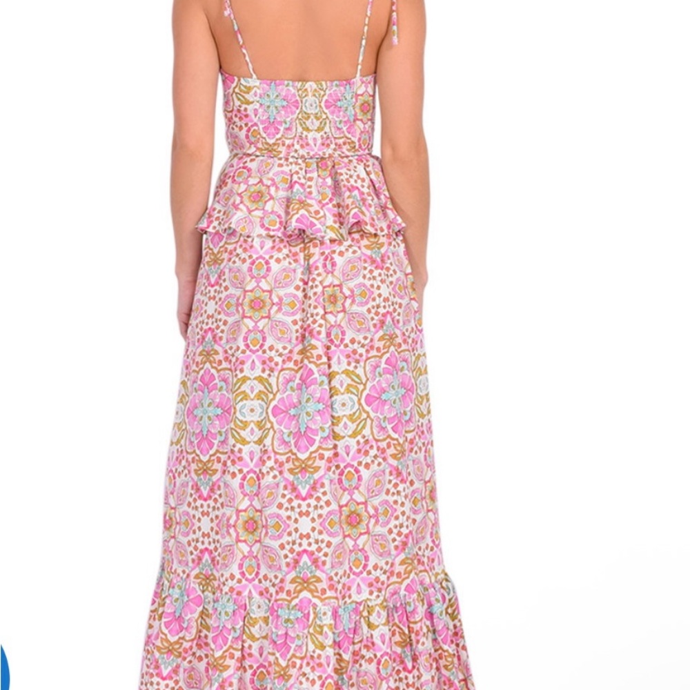 Misa Los Angeles Pink Floral Maxi Dress - Picture 4 of 8